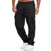 "Men's Tactical Cargo Pants – Durable Outdoor Workwear With Multi-Pocket Design For Hiking, Commuting & Casual Wear (Khaki/Black/Navy/Army Green)"_viptrois.com