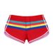 Men's Clothing UXH Men's New Style Sports Split Color Striped Boxer Sports Shorts Nylon Swim Beach Shorts Swim Trunks_viptrois.com