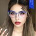 Women's Eyeglasses Cat Eye Glasses Frame Anti Blue Light New Flat Glasses For Women Glasses Frame Concave Shape_viptrois.com