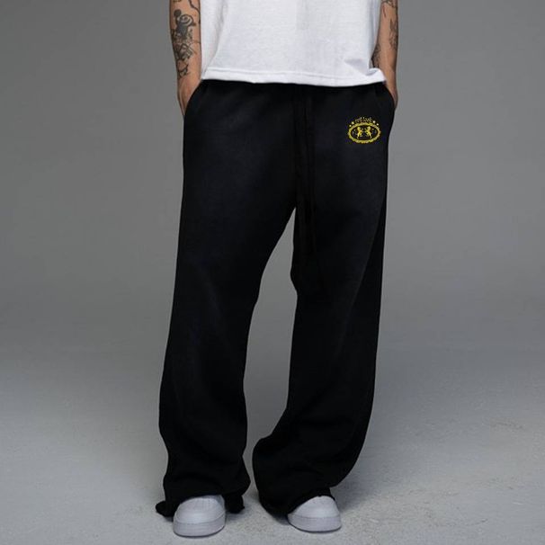 Men’S Retro Lion Print Hoodie Set – Vintage Streetwear Sweatshirt & Joggers Relaxed Fit Casual Comfort_viptrois.com