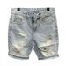 Men's Clothing 2025 Summer Trend Scratched Hole Denim Shorts Ins Fashion Brand Personalized Side Whisker Splicing Five Point Shorts_viptrois.com