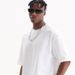 Men's Premium Cotton T-Shirt - Soft & Breathable Summer Essential, Relaxed Fit, Solid Color Streetwear For Casual & Urban Style (White/Black)_viptrois.com