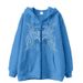 Men's Clothing Fashion Simple Design Butterfly Print Zipper Sweater Casual Loose Sweater Cardigan Jacket_viptrois.com