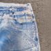 Men's Clothing Fashion Ins Blue Coated Gold Stamped Starry Sky Diamond Miscellaneous Denim Stacked Bell Bottom Pants_viptrois.com