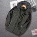 Men's Clothing Outdoor Three-in-One Charge Clothes Fleece Waterproof Two-Piece Set for Middle-aged and Elderly People's Warm Mountaineering Suit _viptrois.com
