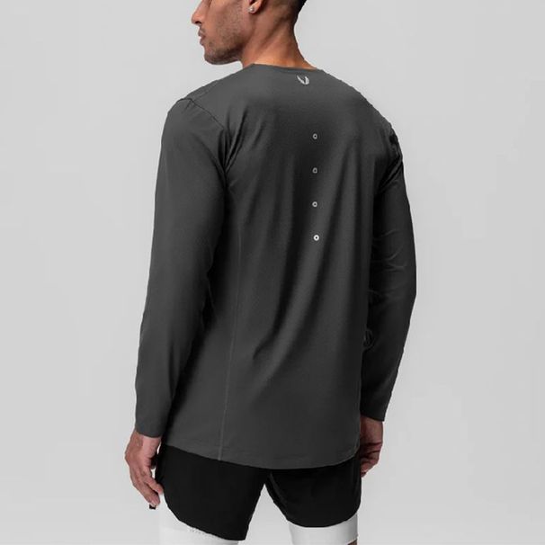 New Spring And Autumn Men's Long-sleeve T-shirt, Trendy Brand, Round Neck, Thin, Quick-drying, Breathable, Versatile_viptrois.com