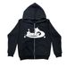 Osaka Street Fashion Printed Men's Warm Loose Zipper Hoodie Sweatshirt Black_viptrois.com