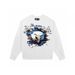 Brand Eagle Print Unisex Crew Neck Sweatshirt, Trendy Loose Fit, Long Sleeves_viptrois.com