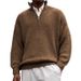 Pulse 2025 European And American Cross-Border Independent Station Autumn Winter Men's Casual Knitted Sweatshirt Zipper_viptrois.com