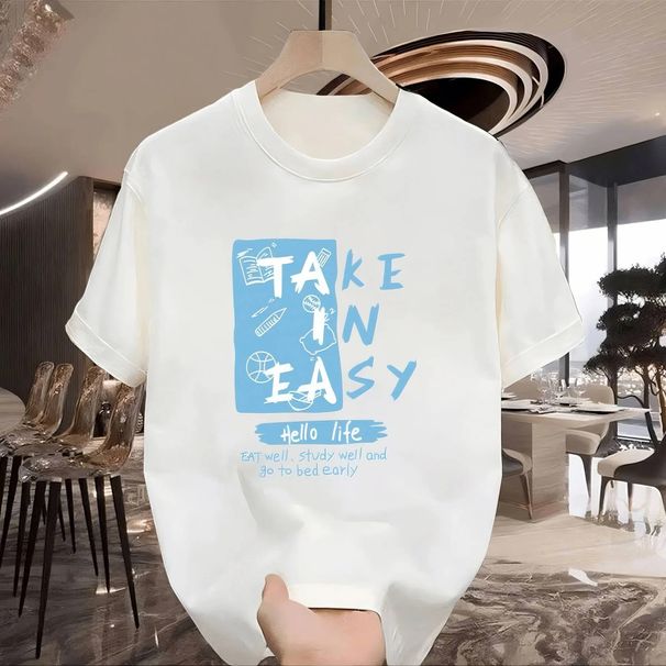 2025 Summer Essential Unisex Oversized Cotton Short-Sleeve T-Shirt – Trendy Loose Fit Casual Tee For Men And Women_viptrois.com