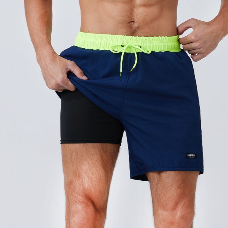 Men's Clothing Swimming Trunks Swimsuit Quick Drying Beach Pants Surfing Pants_viptrois.com