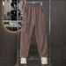 Men's Streetwear Cargo Pants - High-Street Oversized Workwear Trousers With Multi-Pockets & Drawstring Waist_viptrois.com