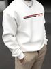Men's Loose Casual And Fashionable Paris Letter Pattern Printed Round Neck Long Sleeved Sportswear For Autumn And Winter_viptrois.com
