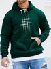 Men's Autumn And Winter Casual Fashionable Loose Hooded Sweatshirt With Simple Pattern Printed Warm Long Sleeved Pullover_viptrois.com