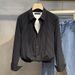 Letter Long Sleeve Shirt Loose Shirt Boys Summer Trendy All Match Casual Jacket_viptrois.com