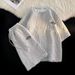 Men's Clothing Sports Suit Boys Loose T Shirt Student Short Sleeved Simple Five Point Pants High End_viptrois.com