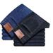Wholesale Brand Slim-fit Jeans Men's Casual Pants Custom Designer Plus Size High Elastic Wear-resistant Work Pants Black Denim_viptrois.com