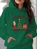 teediy Women's Spanish Christmas Hoodie - "No Necesito Santa Mi Abuelita Carmen" Quote, Green Abuela (Grandmother) & Spanish For MASA Navidad Tree_viptrois.com