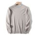 Men's Clothing Classic Slim-Fit Men's Knit Sweater - Soft Semi-Turtleneck Pullover, Solid Color Minimalist Design ( M-3XL)_viptrois.com