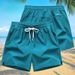 Men's Clothing Beach Pants Sports Shorts Quick Drying Three Quarter Pants Loose Casual Ice Silk Pants_viptrois.com