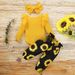 Mother & Kids Baby Girl's Trousers With Long Sleeves And Floral Trousers_viptrois.com