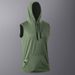 Summer Quick-drying Sleeveless T-shirt, Men's Outdoor Sports And Fitness Vest, Hooded Short-sleeved Jacket_viptrois.com