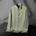 Wrinkle-Free Stretch Dress Shirt – Slim Fit Business Casual Long Sleeve (Machine Washable, 50s Microfiber Blend, 11 Colors)_viptrois.com