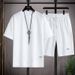 2025 Short-sleeved Sportswear Men's Summer Fashion Casual Shirt, Men's T-shirt And Shorts Set Two-piece Set_viptrois.com