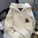 Unisex High-Street Fleece Hoodie – Thickened & Cozy Oversized Pullover For Men & Women (Fall/Winter)_viptrois.com