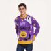 Halloween Color-Block Knit Sweater – Oversized Men's Pullover With Gothic Prints (S-XXXL, 4 Designs)_viptrois.com