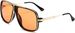 Retro 80s Vintage Pilot Sunglasses Metal Women Men Classic Eyewear Neutral Large Transparent Glasses_viptrois.com