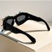 Personalized Beaded Sunglasses Fashion Sunglasses Top Trend Hip Hop Punk Style Sunglasses_viptrois.com