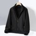 Austrian Velvet Autumn And Winter Velvet Thickened Double-sided Thermal Stand-up Collar Cardigan Sweater Jacket Couple Men's And Women's Tops_viptrois.com