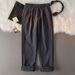 Men's Slim Fit Suit Trousers Fleece Lined Thickened Autumn Winter Business Casual Wear Non Iron Wrinkle Resistant_viptrois.com