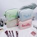 Makeup Tools & Accessories Embroidered Name Canvas Cosmetic Bag Large Capacity Portable Storage Bag Simple Wash Bag Ladies Handbag_viptrois.com