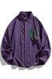 New Handsome Lapel Neck Versatile Loose Cotton Long-sleeved Shirt Simple Color Matching Casual Shirt Jacket Men_viptrois.com