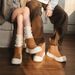 Men's Shoes Niche Genuine Leather Snow Boots Men's Warm Non Slip Fur And Fur Short Boots Casual Low Top Cotton Shoes Women_viptrois.com