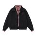 Baseball Plaid Two-Piece Suede For Women Spring And Autumn Design Sense Niche American Style Lazy Chic Jacket_viptrois.com
