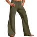 Men's Flared Wide Leg Corduroy Pants Outdoor Casual Fashion Plus Size Solid Color_viptrois.com