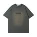 VK Men's Clothing | Summer Heavyweight Fashion Brand Retro English Words Men's T-shirt Retro Distressed Loose Short Sleeve T-shirt Men/Women_viptrois.com