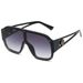 Men's Sunglasses Retro Oversized Integrated Sunglasses For Men, High End Women's Large Frame, Fashionable Beauty Head Cross Border Sunglasses_viptrois.com