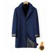 Loom Loom 2025 Men's European And American Style Autumn Winter Thickened Cotton Padded Long Woolen Fashion Trend Daily Wear Trench_viptrois.com