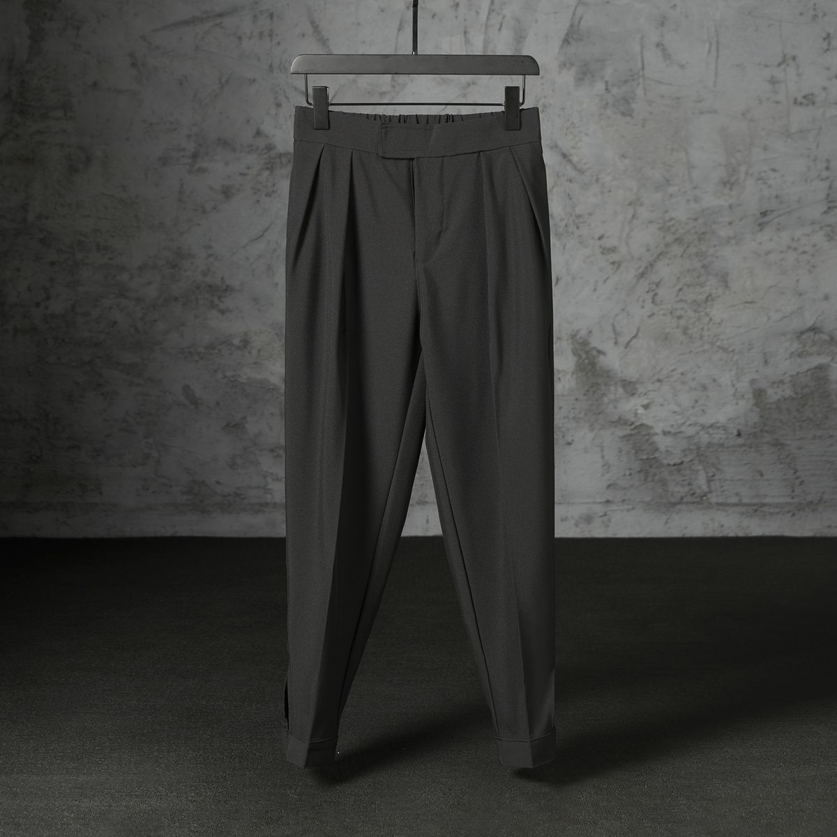Men's Slim-Fit Hook-and-Loop Ankle Pants - Lightweight Summer Dress Pants With Breathable Fabric, Wrinkle-Free & Comfortable For Casual & Office Wear_viptrois.com