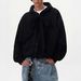 "Men's Retro Hooded Sweatshirt Cardigan – Versatile Tie-Up Design, Warm Winter Coat & Casual Jacket Alternative"_viptrois.com