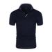 2024 New five Piece High end Polo Shirt Short sleeved Men's Top Summer Fashion Business Casual Breathable T-shirt_viptrois.com