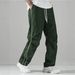 Men's Quick-Dry Athletic Pants With Striped Design, Breathable Elastic Waistband, Straight Leg Casual Trousers For Summer, Gym, Running_viptrois.com