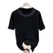 Men's Clothing Printed Cotton Boys Short Sleeved T Shirt Summer New Round Neck T Shirt Versatile Men's Tops_viptrois.com