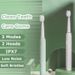 USB Sonic Electric Soft Bristle Smart Timer 3 Gears Replacement Brush Head Set Oral Clean Whiten Toothbrush_viptrois.com