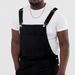 Men's Clothing Large Size Retro Men's Denim White Black Circle Shorts One Piece Overalls_viptrois.com