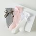 Kid's Clothing Children's socks spring and autumn style long socks baby socks princess style bow girls cotton calf socks_viptrois.com